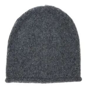 NWT Slate+Salt Baby Alpaca Slouchy Beanie Charcoal Handmade Sustainable Unisex
